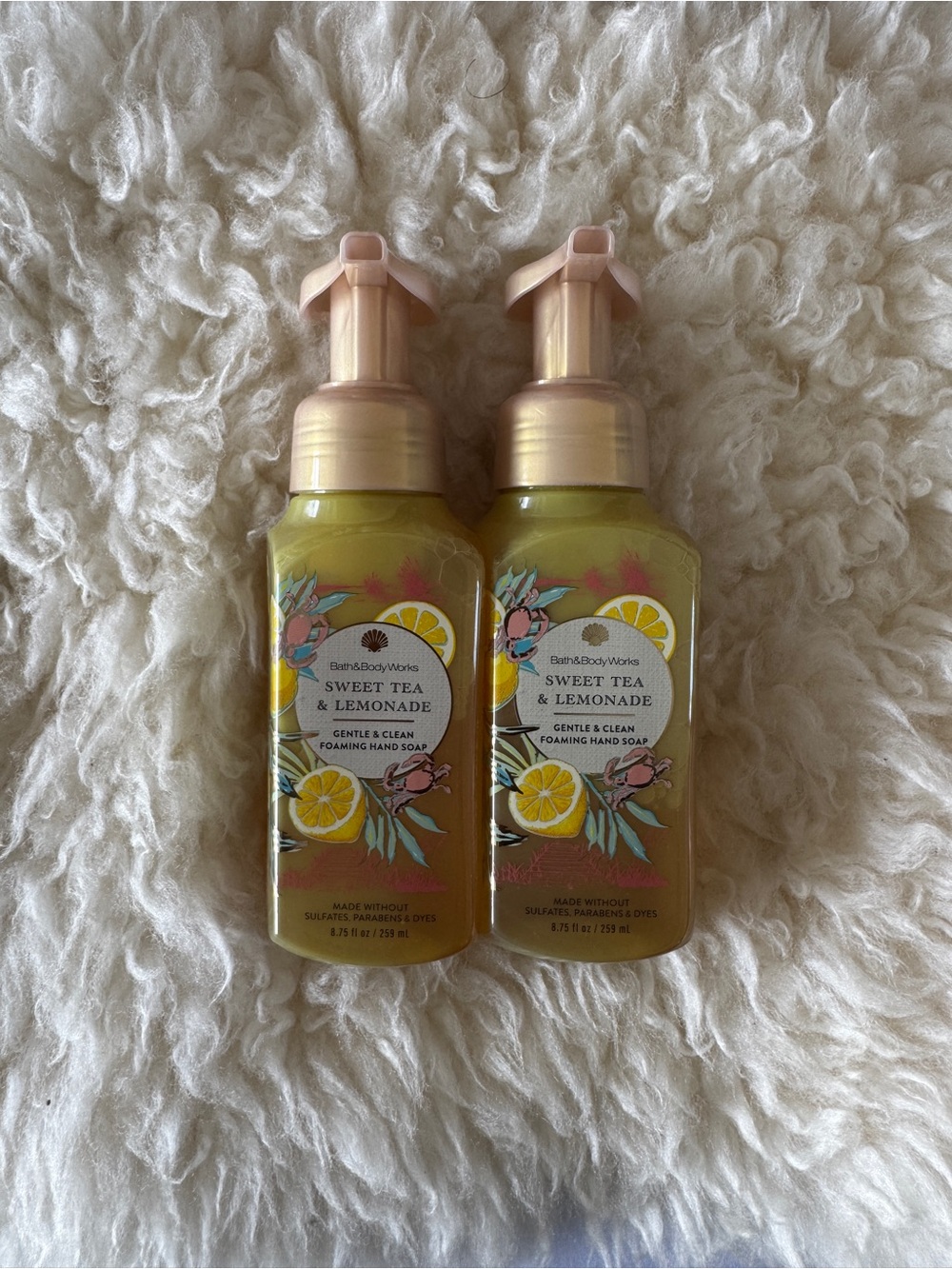 New BBW Sweet Tea & Lemonade Gentle Foaming Hand Soap